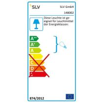 SLV PLASTRA GL104 stropní čtyřhranná sádra biela 230V E27 2x (148002) #1