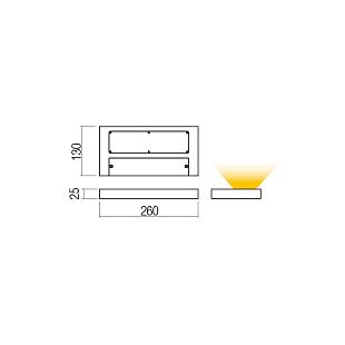 Interiérové svietidlo REDO LAMINA LED 2x15W 3000K 01-3015