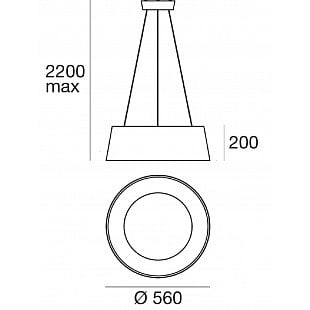 Závesné svietidlo MADE Oxygen P žltá LED   8091