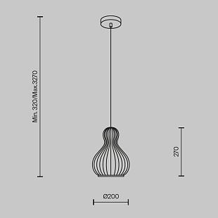 Interiérové svietidlo MAYTONI ROOTS  MOD192PL-01W