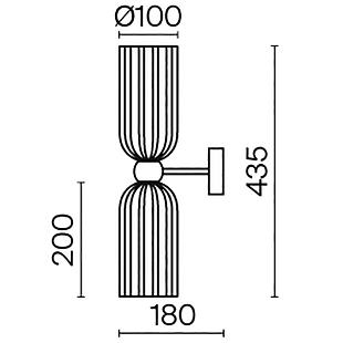 Interiérové svietidlo MAYTONI ANTIC  MOD302WL-02GR