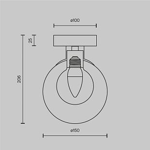 Interiérové svietidlo MAYTONI BASIC FORM MOD521WL-01G1 MOD521WL-01G1