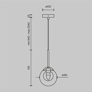 Interiérové svietidlo MAYTONI BASIC FORM MOD521PL-01G1 MOD521PL-01G1