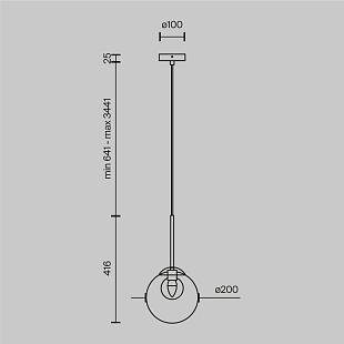 Interiérové svietidlo MAYTONI BASIC FORM MOD521PL-01G3 MOD521PL-01G3