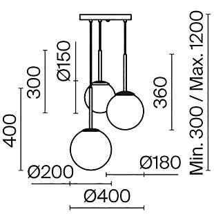 Interiérové svietidlo MAYTONI  BASIC FORM  MOD321PL-03B