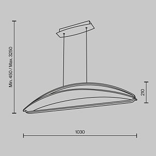 Interiérové svietidlo MAYTONI BREEZE MOD281PL-L34BS3K