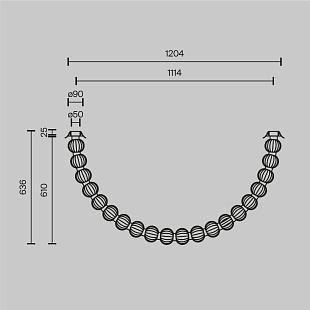 Interiérové svietidlo MAYTONI AMULET MOD555CL-L28G3K