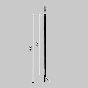 Vonkajšie svietidlo MAYTONI POLE O440FL-L24GF3K