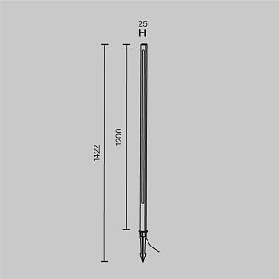 Vonkajšie svietidlo MAYTONI POLE O440FL-L18GF3K