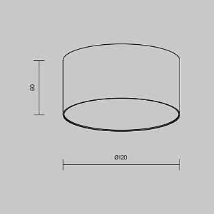 Interiérové svietidlo MAYTONI ZON 3000K C032CL-12W3K-RD-B