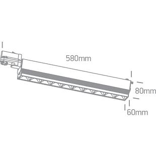 Interiérové svietidlo ONE LIGHT svietidlo pre 3-F lištu 65024T/B/W