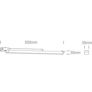 Interiérové svietidlo ONE LIGHT svietidlo pre 3-F lištu 65018T/W/C