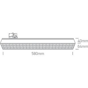 Interiérové svietidlo ONE LIGHT svietidlo pre 3-F lištu 65170AT/W/C