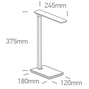 Interiérové svietidlo ONE LIGHT stolová lampa čierna DIMM 61130/W