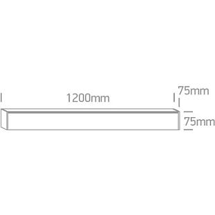 Interiérové svietidlo ONE LIGHT stropné lineárne LED 38160A/B/W