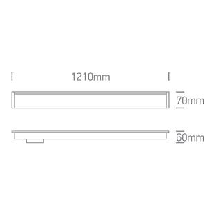 Interiérové svietidlo ONE LIGHT zapustené lineárne LED 38152R/W/W