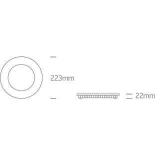 Interiérové svietidlo ONE LIGHT zápustný LED panel 10118FA/G/W