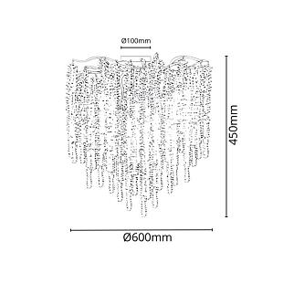 Interiérové svietidlo NEDES stropný luster  CA021/600C