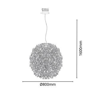 Interiérové svietidlo NEDES závesný luster CA061/800G