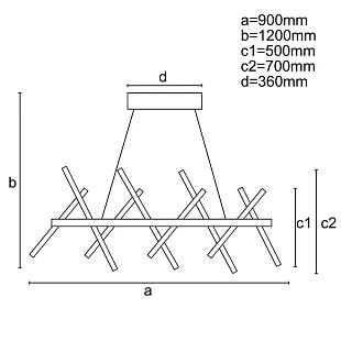 Interiérové svietidlo NEDES svietidlo s ovládačom 100W J4357/B