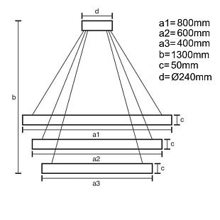 Interiérové svietidlo NEDES svietidlo s ovládačom 250W J4340/B