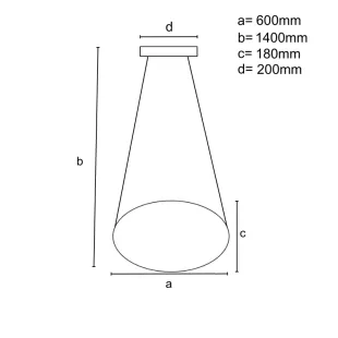 Interiérové svietidlo NEDES LED svietidlo + diaľkový ovládač 70W J4331/BR