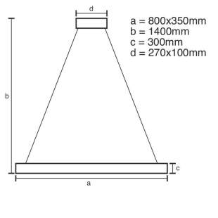 Interiérové svietidlo NEDES LED svietidlo + diaľkový ovládač 90W J6307/C