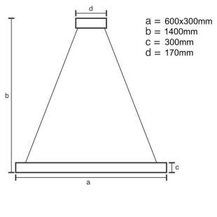 Interiérové svietidlo NEDES LED svietidlo + diaľkový ovládač 80W J6308/C