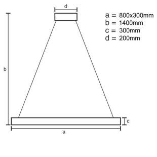 Interiérové svietidlo NEDES LED svietidlo + diaľkový ovládač 110W J6309/C