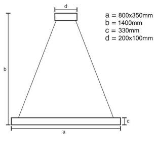 Interiérové svietidlo NEDES LED svietidlo + diaľkový ovládač 90W J6316/C