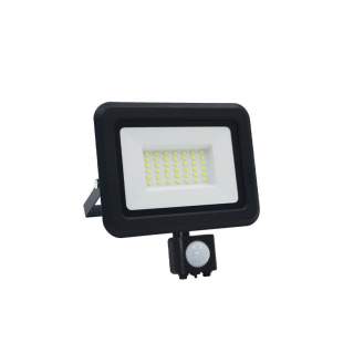 Interiérové svietidlo NEDES LED reflektor + PIR senzor 30W / 4000K LF0023S