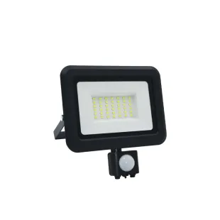 Interiérové svietidlo NEDES LED reflektor + PIR senzor 30W / 4000K