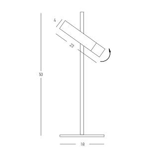 Interiérové svietidlo ZAMBELIS stolová lampa 22030